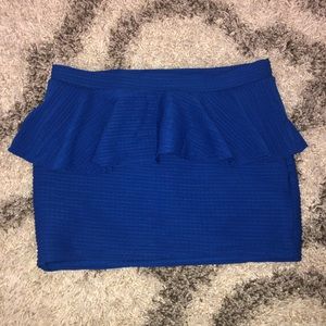 Boohoo peplum mini skirt